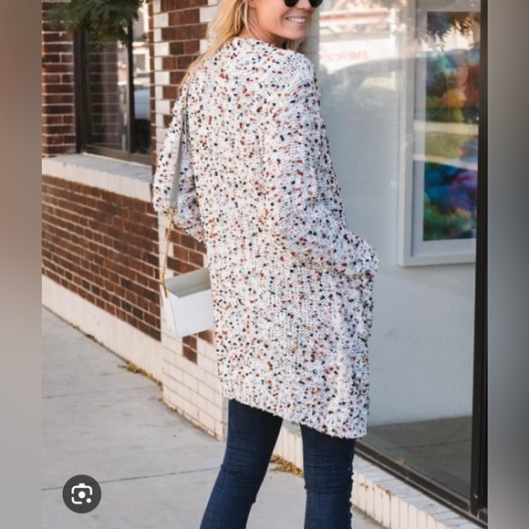 Amaryllis Women’s Chenille Confetti Cardigan Size XS Extra Small - Picture 3 of 8